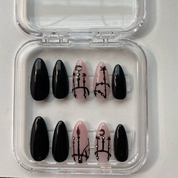 Hand Crafted Other - Moon Press-On Nail Set- Handmade